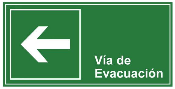 VÍA DE EVACUACIÓN IZQUERDA VE-DO2