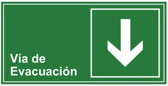 VÍA DE EVACUACIÓN ABAJO VEA-DO5-3M
