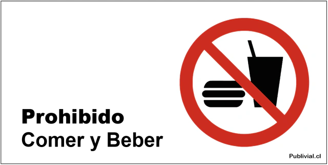 Prohibido comer y beber